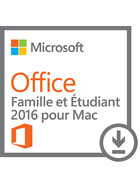 Office Mac Famille et Etudiant 2016 - 1 Mac (téléchargement)