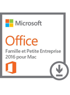Office Mac Famille et Petite Entreprise 2016 - 1 Mac (téléchargement)