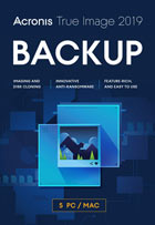 Acronis True Image 2019 Advanced - 5 PC + 250 Go Acronis Cloud Storage - 1 an Abonnement