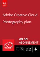Adobe Creative Cloud Photographie - 20 Go