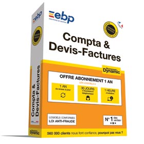 EBP Compta & Devis-Factures DYNAMIC 12 mois + VIP - 2019