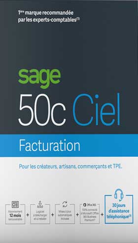 Sage 50cloud Ciel FACTURATION - 30 jours d'assistance