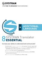 SYSTRAN 8 Translator Essential - Additional Language Pair - Français <> Italien