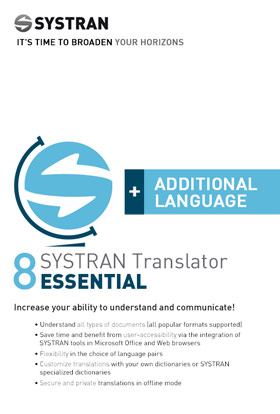 
    SYSTRAN 8 Translator Essential - Additional Language Pair - Français <> Portugais
